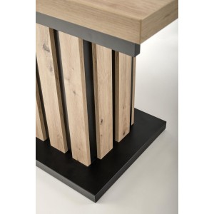 LAMELLO stół rozkładany 130-180/80 cm dąb artisan/czarny