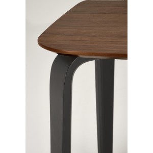 PEDRO stół, blat - orzechowy, noga - czarny