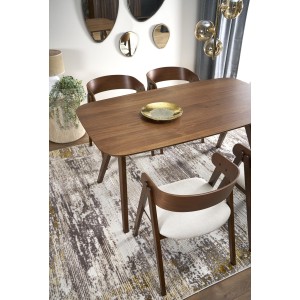 MIGUEL stół, blat - orzechowy, noga - orzechowy