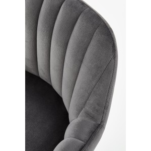 H93 hoker nogi - orzech, tapicerka - ciemny popiel