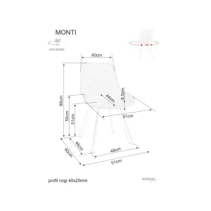 Krzesło monti velvet