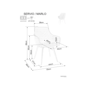 Krzesło marlo velvet