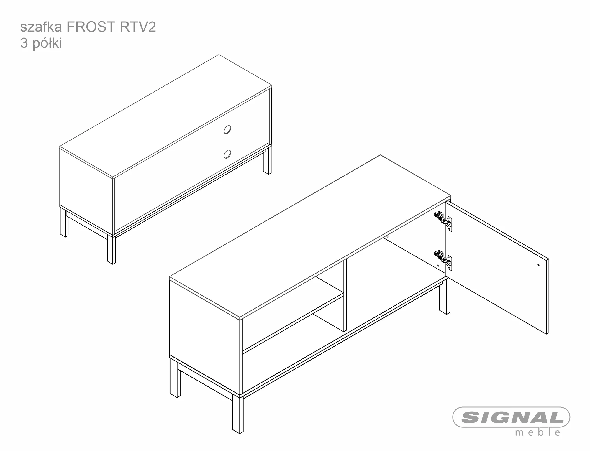 Szafka rtv frost rtv2