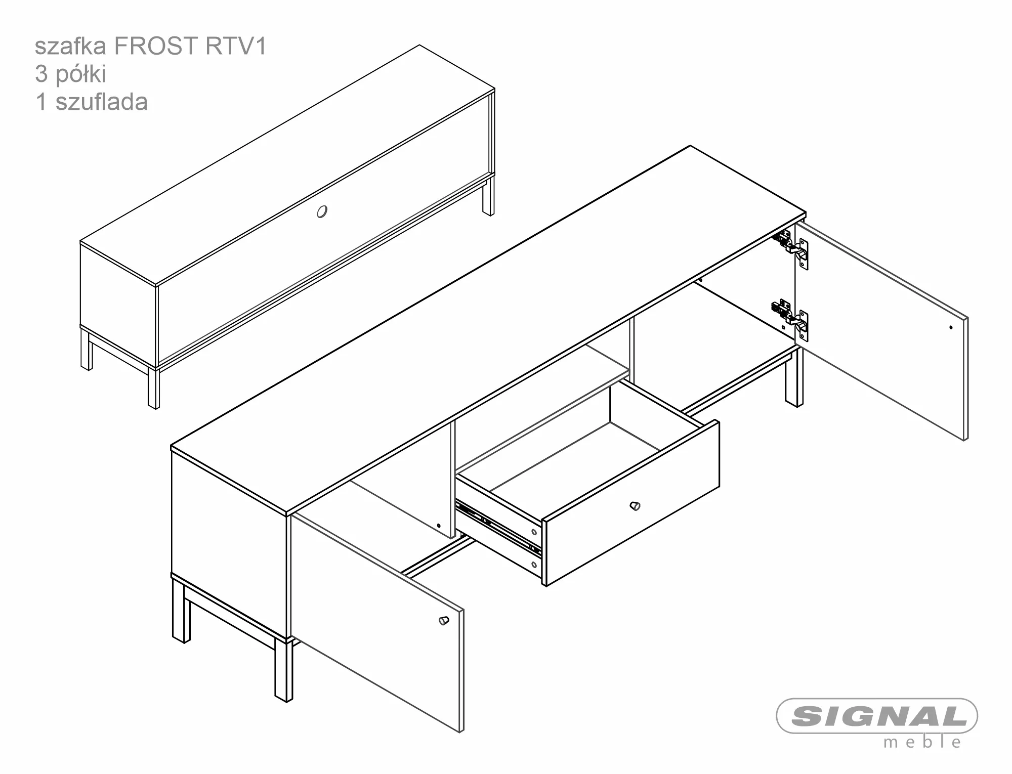Szafka rtv frost rtv1