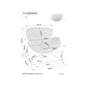 Fotel florence raven