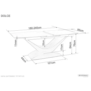 Stół dolce ceramic