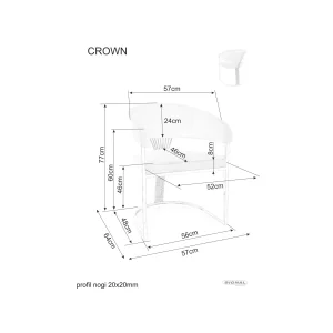 Krzesło crown velvet