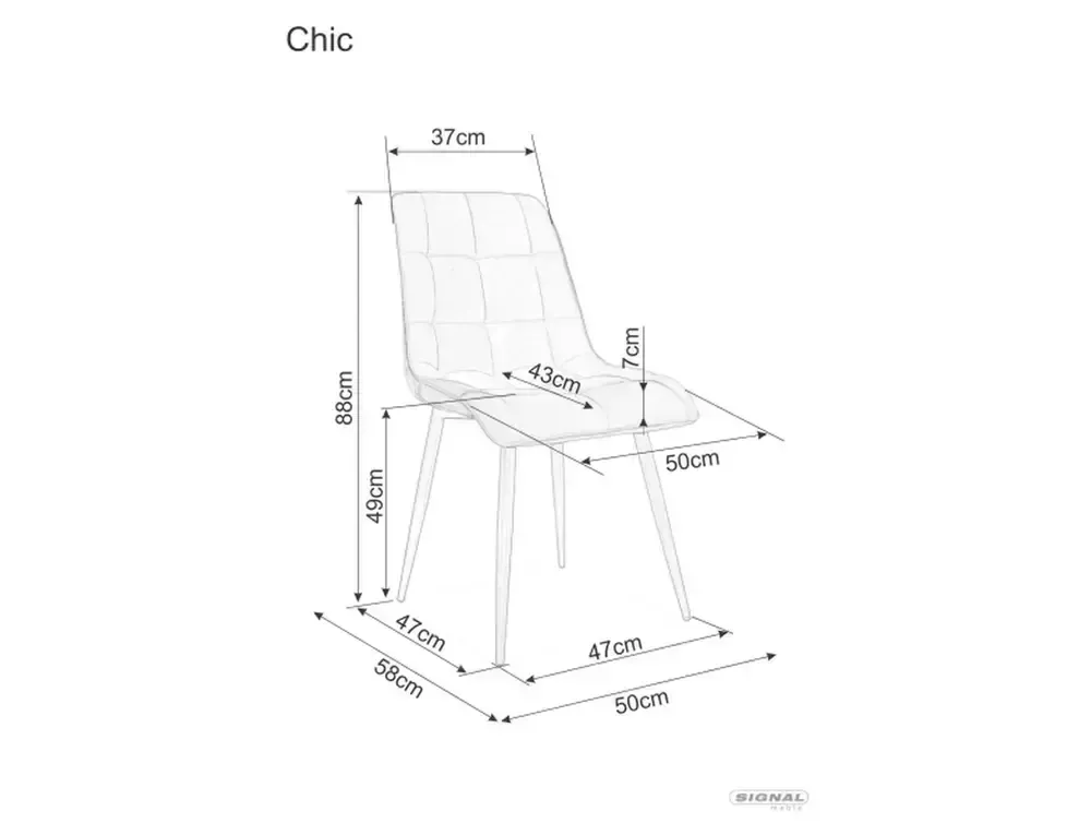 Krzesło chic brego kaszmir