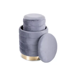 Puf britta velvet (zestaw)