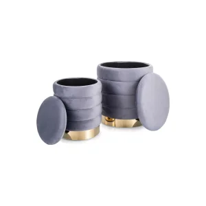 Puf britta velvet (zestaw)