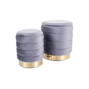 Puf britta velvet (zestaw)