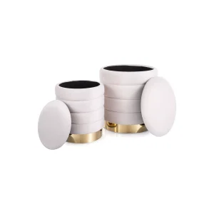 Puf britta velvet (zestaw)