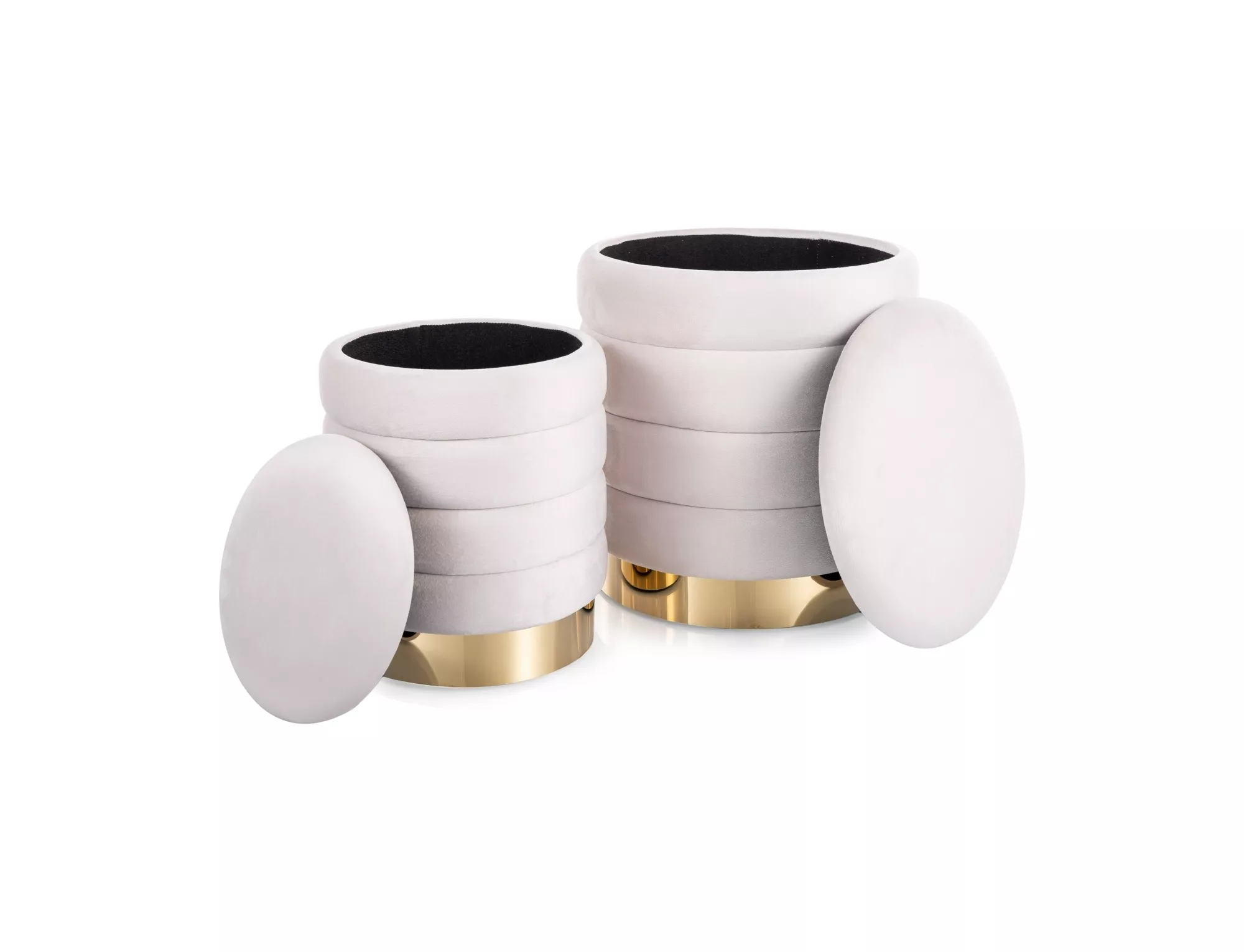 Puf britta velvet (zestaw)