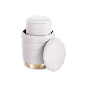 Puf britta velvet (zestaw)