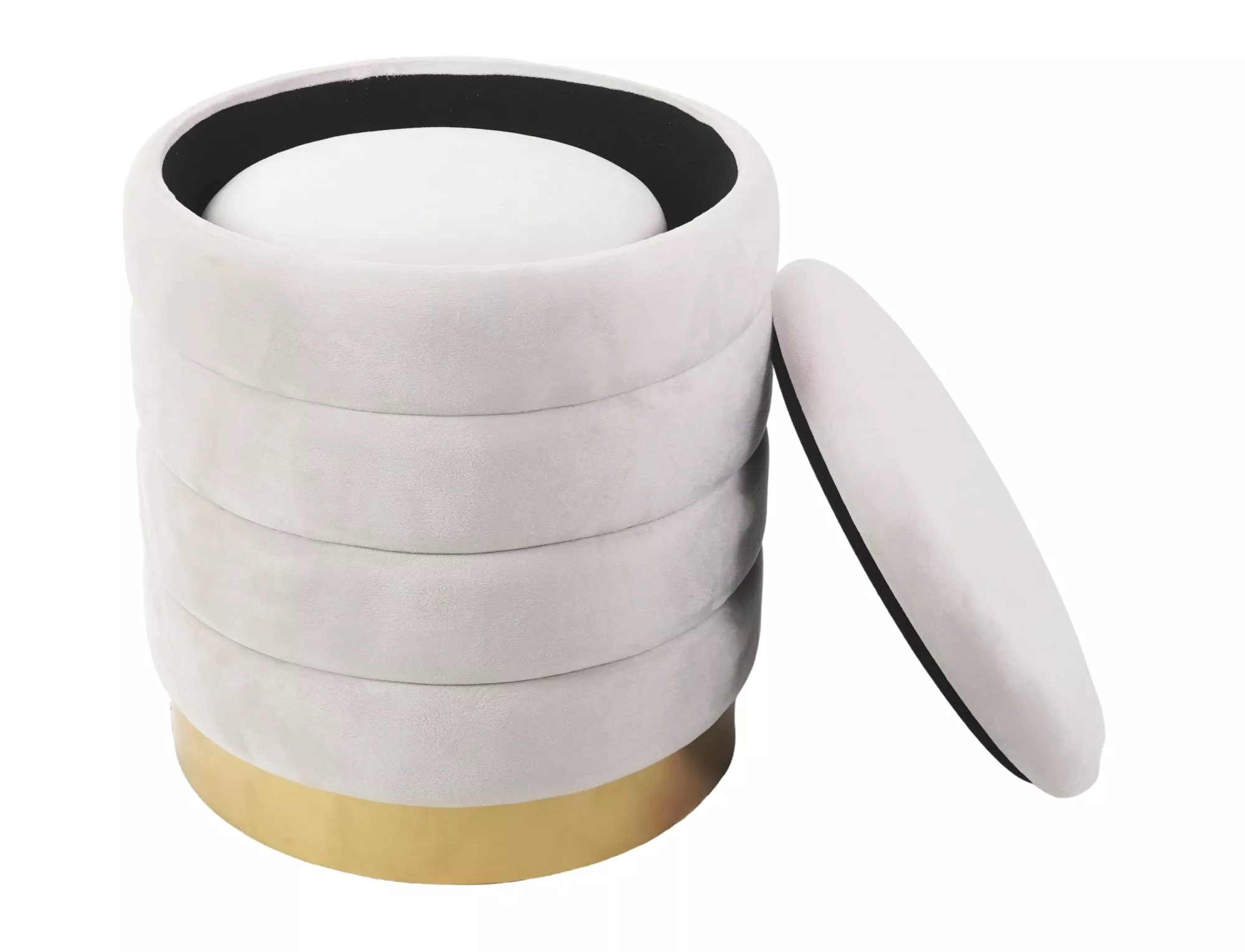 Puf britta velvet (zestaw)