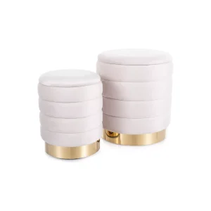 Puf britta velvet (zestaw)