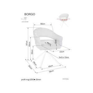 Krzesło borgo raven