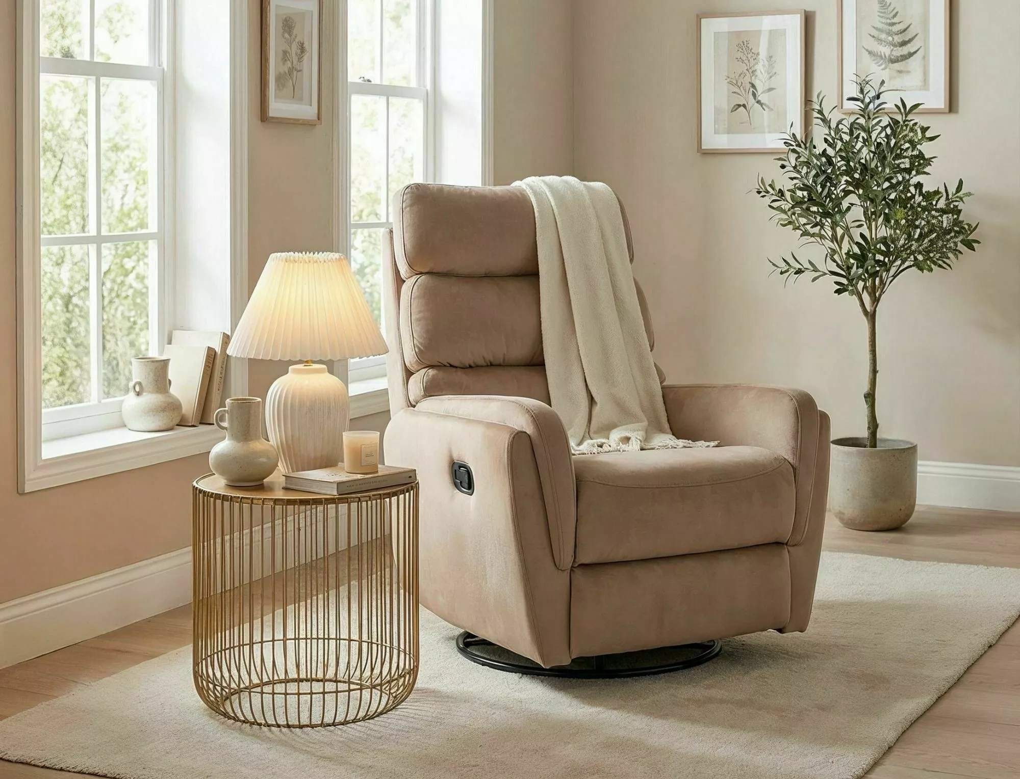 Fotel rozkładany argos velvet