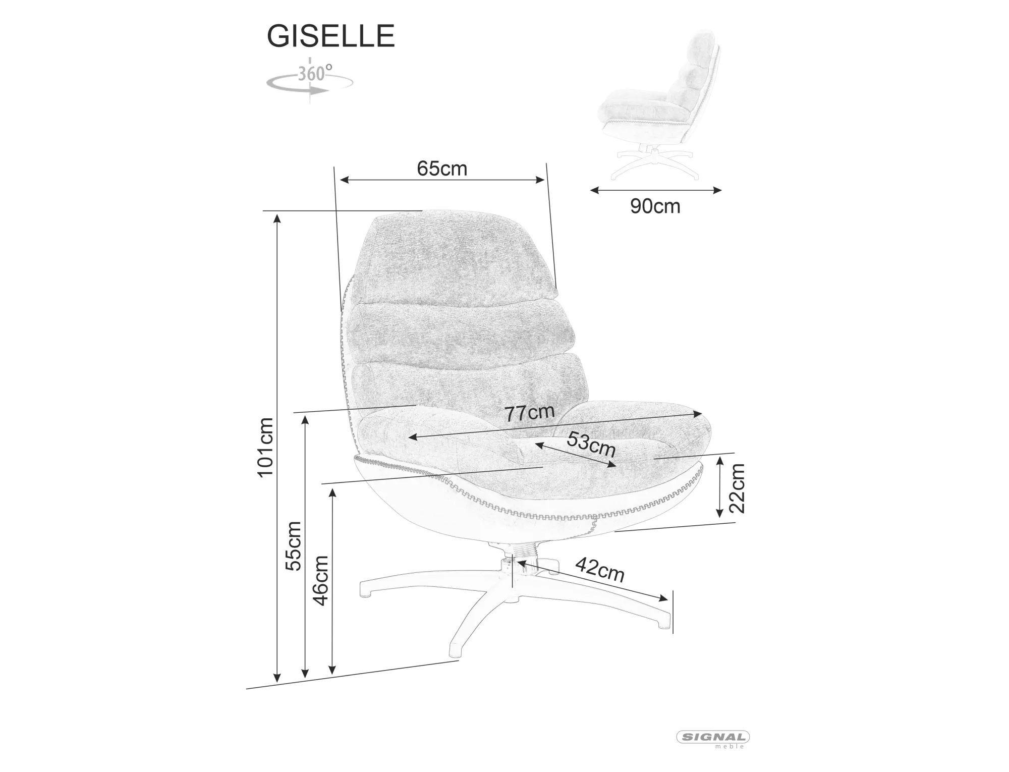 Fotel giselle