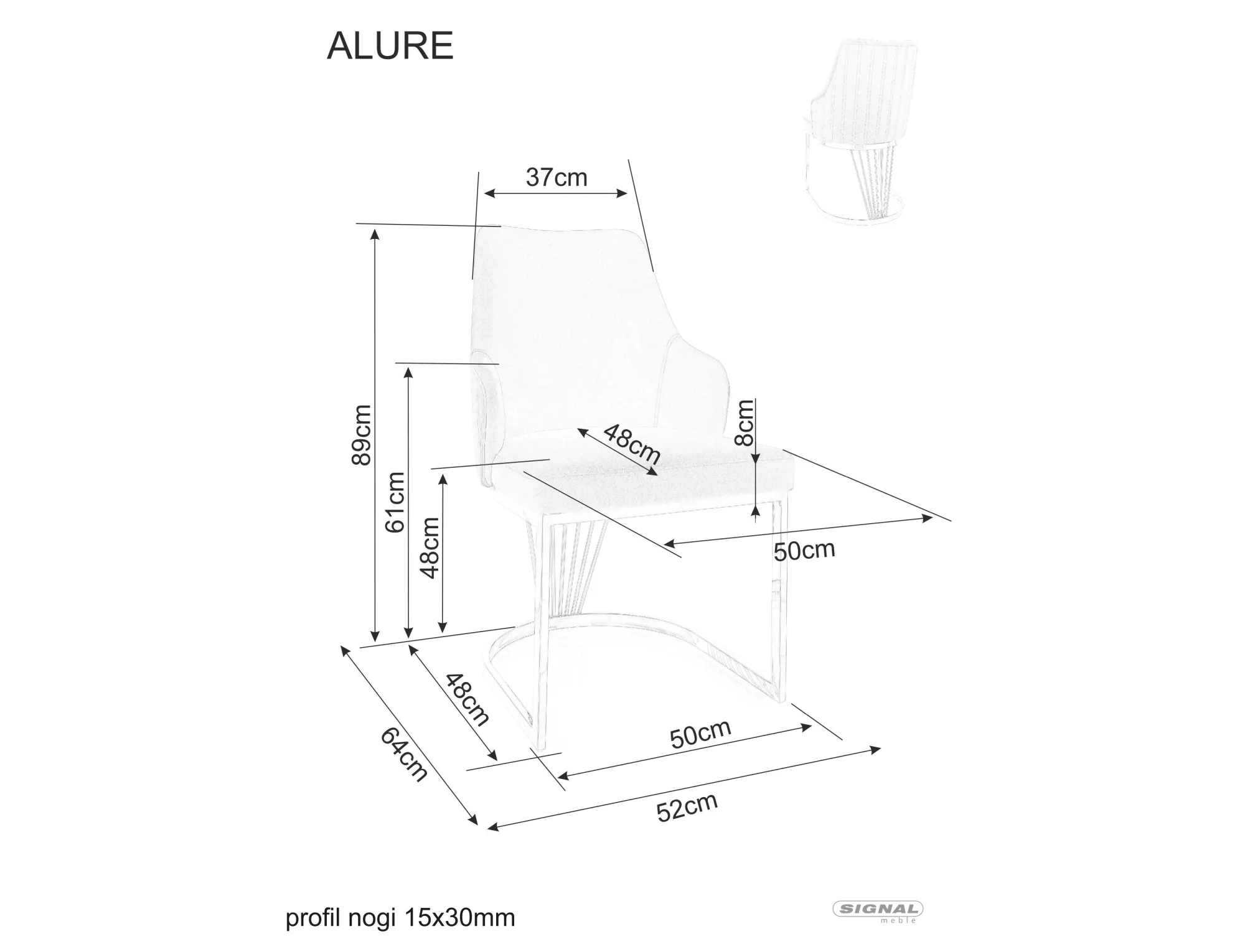 Krzesło alure velvet