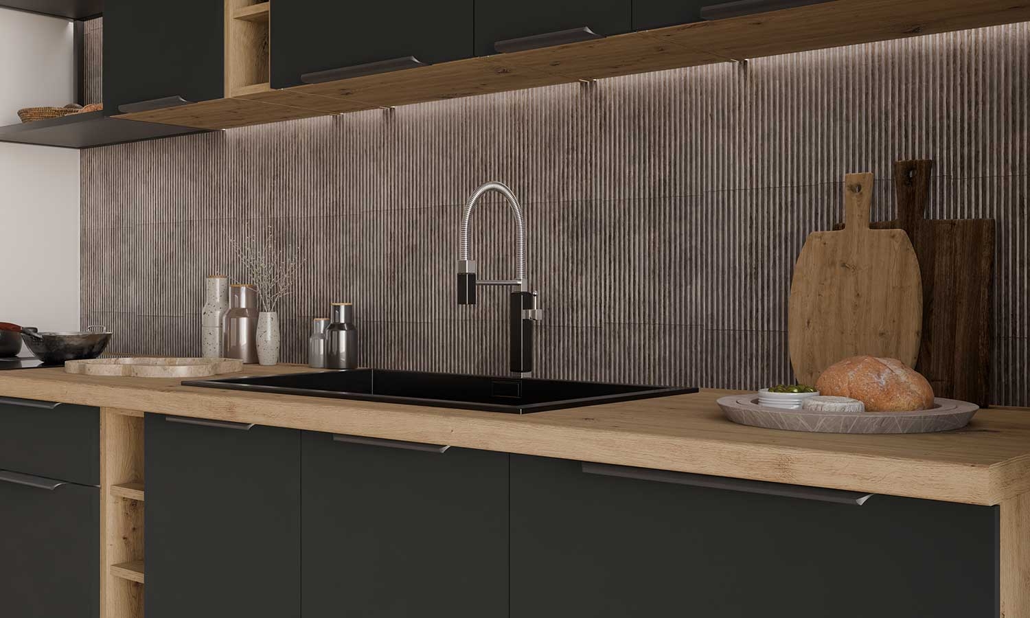 Szafka kuchenna Aria BL/AR 80 D 2F BB