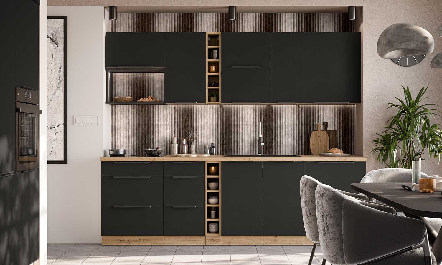 Szafka kuchenna Aria BL/AR 105 ND 1F BB L/P