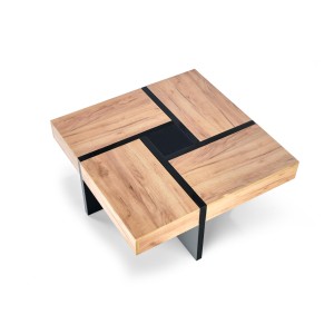 SEVILLA ława blat: dąb craft, nogi: czarny