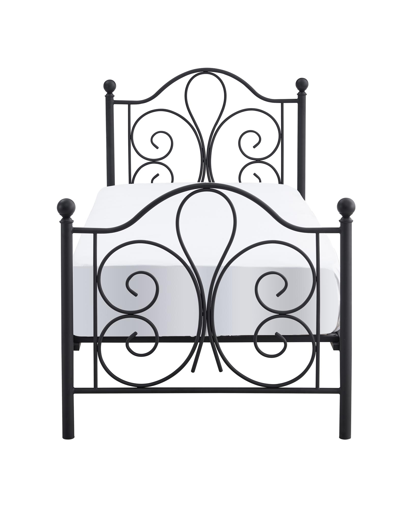 PANAMA 90 cm łóżko metalowe czarny