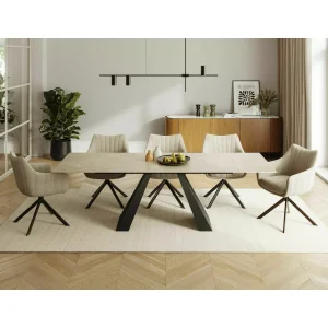 Stół salvadore ceramic diamond cream