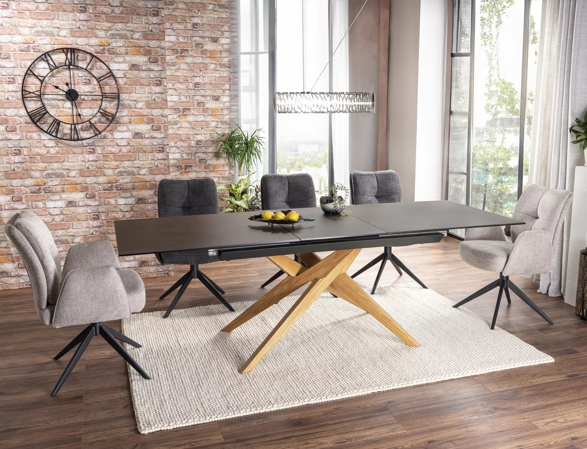 Stół loreto ceramic ossido bruno