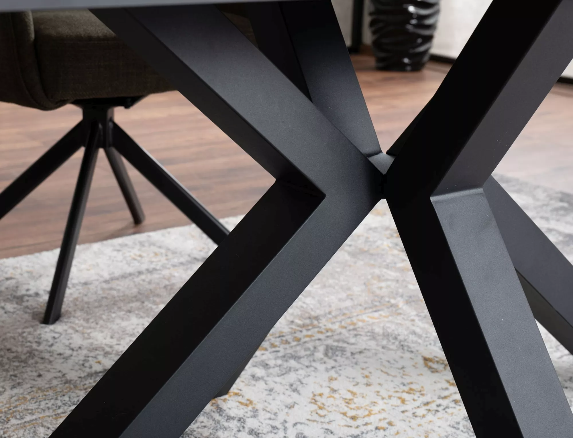 Stół columbus ceramic amber bianco