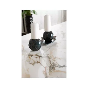 Stół columbus ceramic amber bianco