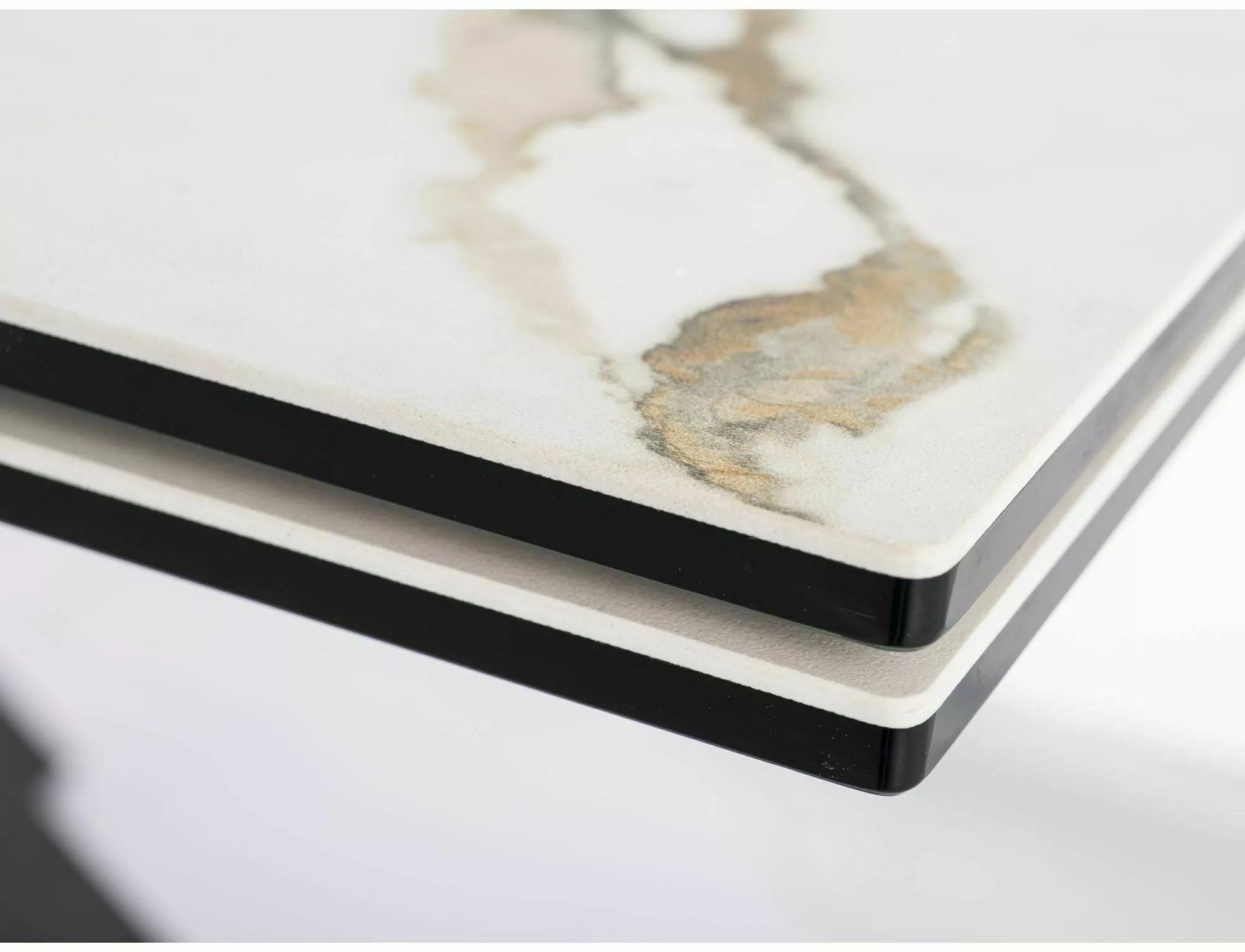 Stół columbus ceramic amber bianco