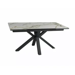 Stół columbus ceramic amber bianco