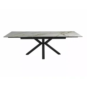 Stół columbus ceramic amber bianco