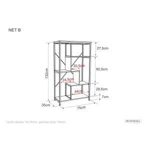 Regał net b