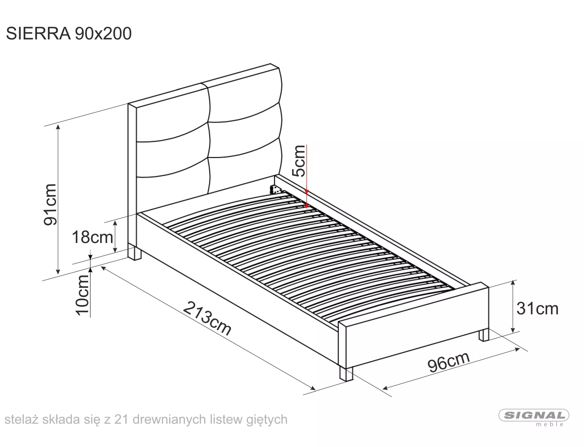 łóżko sierra velvet