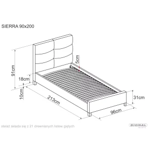 łóżko sierra velvet