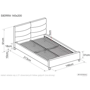 łóżko sierra velvet