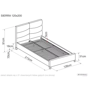 łóżko sierra velvet