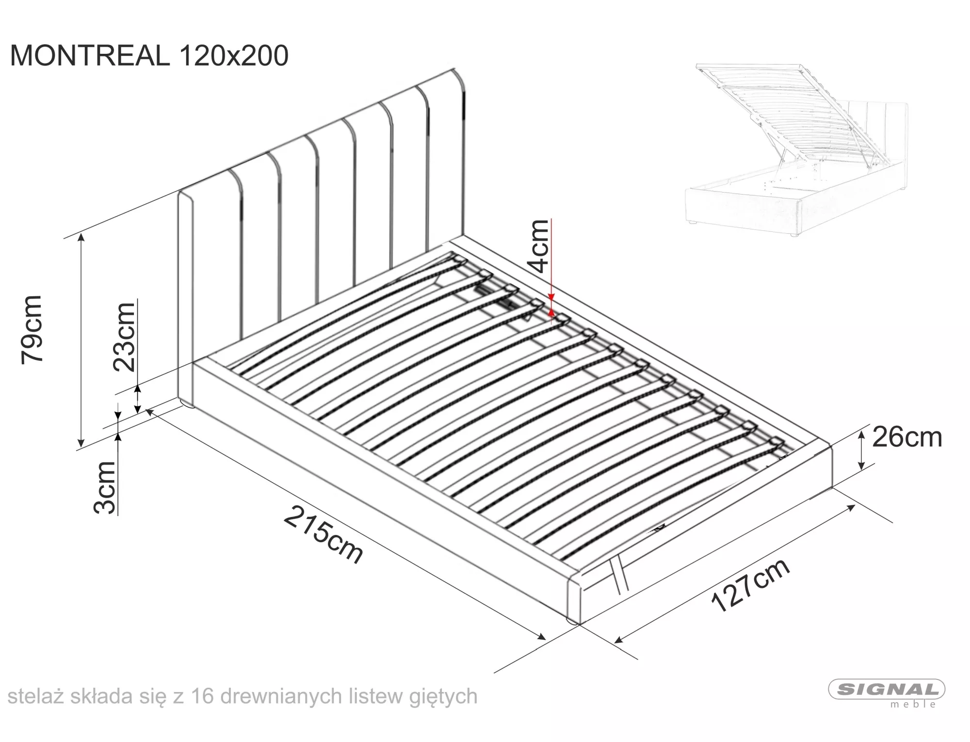 łóżko montreal velvet