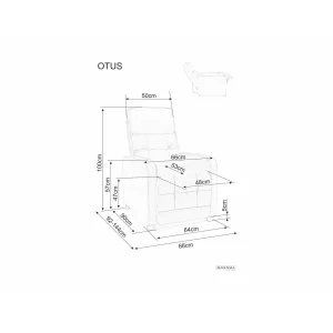 Fotel rozkładany otus velvet