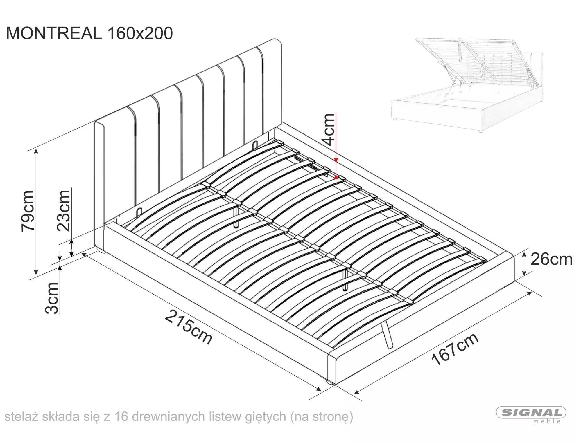 łóżko montreal velvet