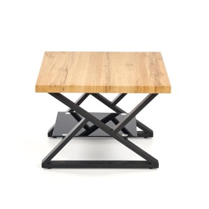 XENA KWADRAT ława czarny / naturalny