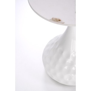 VERDE ława biały marmur / biały