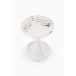 VERDE ława biały marmur / biały