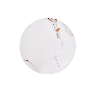 CARINA  ława beżowy marmur / orzechowy