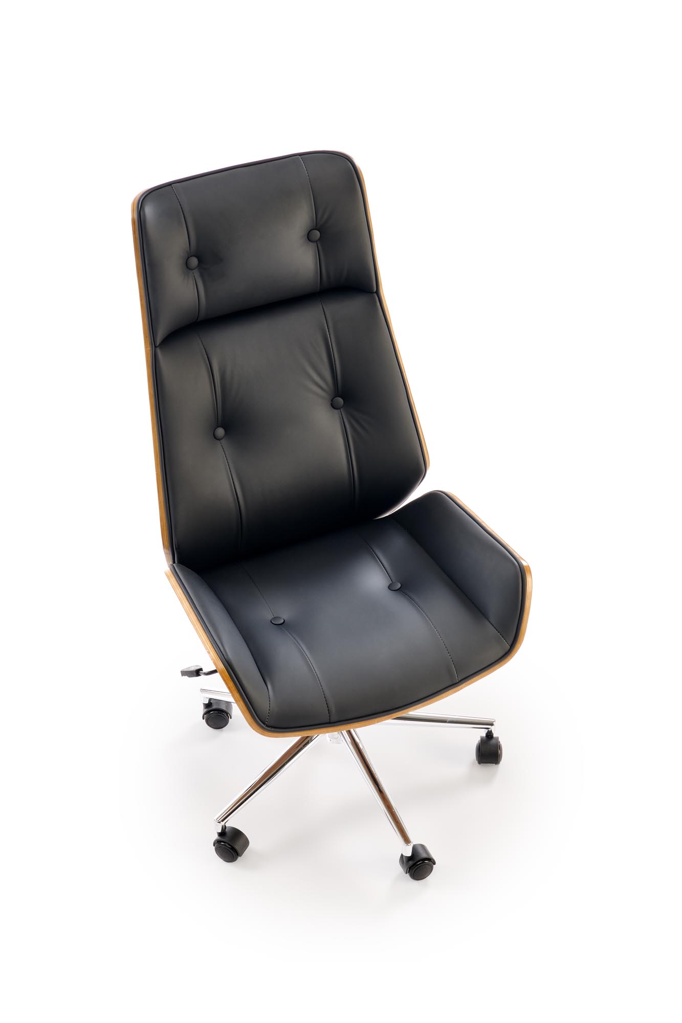 WEBSTER fotel gabinetowy orzechowy/czarny