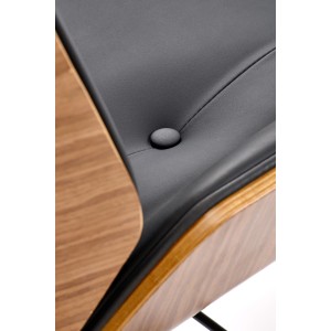 WEBSTER fotel gabinetowy orzechowy/czarny