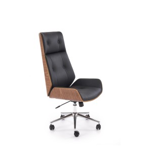 WEBSTER fotel gabinetowy orzechowy/czarny